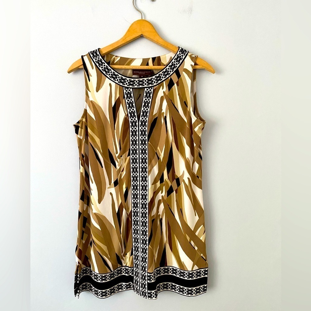 Dana Buchman Collection Sleeveless Top Womens Size Small Tunic Tank Top